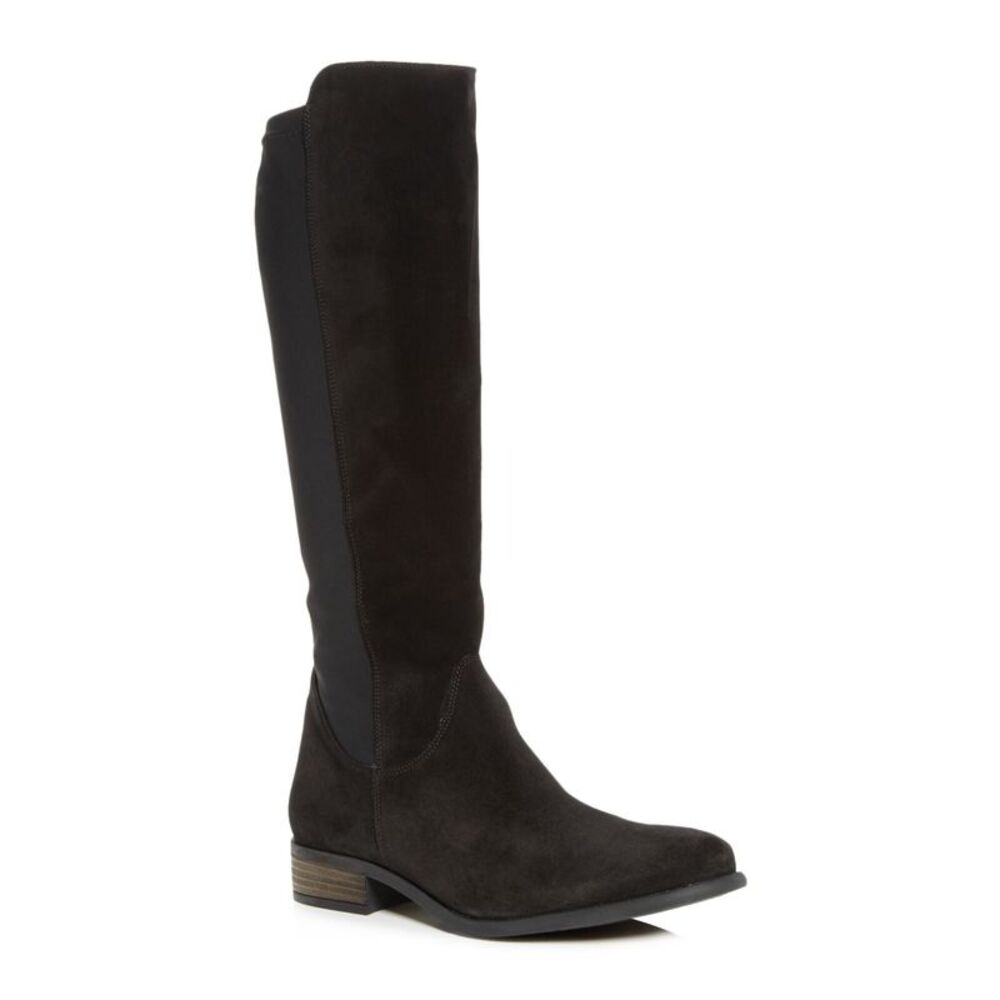 PAUL GREEN Womens Black Nola Round Toe Block Heel Leather Heeled Boots 3.5